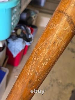 Babe Ruth Model Wood Baseball Bat Adirondack Vintage Signed Bucky Dent WS MVP 78