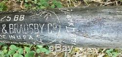 Babe Ruth Vintage Black Betsy 125 Bb Louisville Slugger Baseball Bat-super Rare