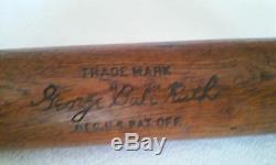Babe Ruth Vintage Louisville Slugger 40 B. R. H & B Baseball Bat Circa 1920's