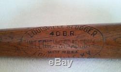 Babe Ruth Vintage Louisville Slugger 40 B. R. H & B Baseball Bat Circa 1920's