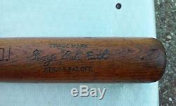 Babe Ruth Vintage Louisville Slugger 40 B. R. H & B Baseball Bat Circa 1920's