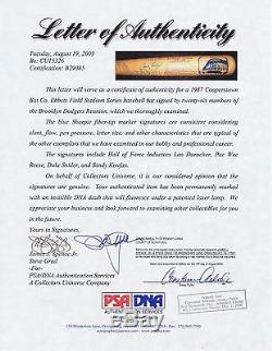 Brooklyn Dodgers Team Signed Vintage Cooperstown Bat 26 Sigs Koufax PSA DNA