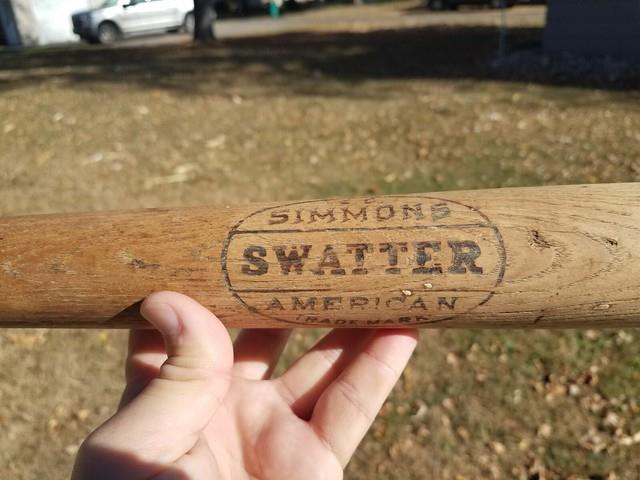 C. 1920s Vintage Ec Simmons Swatter Wood American Baseball Bat 50