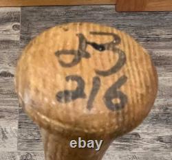 CHRIS BANDO Vintage Game-Used Baseball Bat Louisville Slugger S216 Indians #23