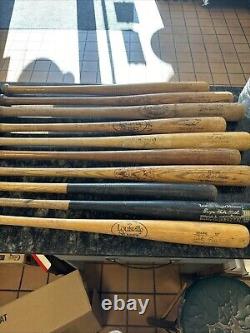 COLLECTIBLE VTG BASEBALL 10 BAT LOT Rose, Ruth, Bench, Jackie Robinson. And More