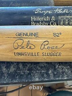 COLLECTIBLE VTG BASEBALL 10 BAT LOT Rose, Ruth, Bench, Jackie Robinson. And More