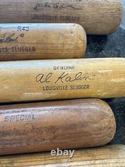 COLLECTIBLE VTG BASEBALL 10 BAT LOT Rose, Ruth, Bench, Jackie Robinson. And More