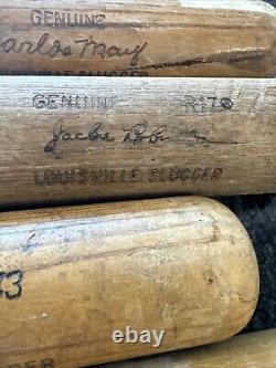 COLLECTIBLE VTG BASEBALL 10 BAT LOT Rose, Ruth, Bench, Jackie Robinson. And More