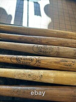 COLLECTIBLE VTG BASEBALL 10 BAT LOT Rose, Ruth, Bench, Jackie Robinson. And More