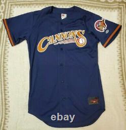 Calgary Cannons Vintage Authentic Game-Worn Baseball Bat Boy Jersey SZ 40 Rare