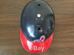 Cleveland Indians VINTAGE GAME USED 1980s Amercian Baseball Cap Batting Helmet