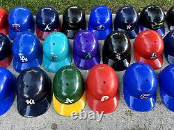 Complete Team Set (32) MLB Plastic Replica Batting Helmets Full Size Lot Vintage