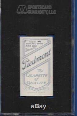 Crisp Sgc 5 Ex T206 Frank Chance Hof Batting Vintage 1911 Piedmont Card Graded