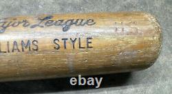 D17 Vtg 40S US MILITARY 34.5 AMYX MFG 200 TED WILLIAMS MAJOR LEAGUE Baseball Bat