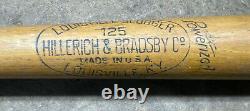 D8 Vtg 34 50s 60s HILLERICH BRADSBY 125 JOE L GORDON Wood Baseball Bat NICE