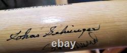 DUAL Autographed Stan Musial & Charlie Chas Gehringer Full Size Bat Vintage JSA