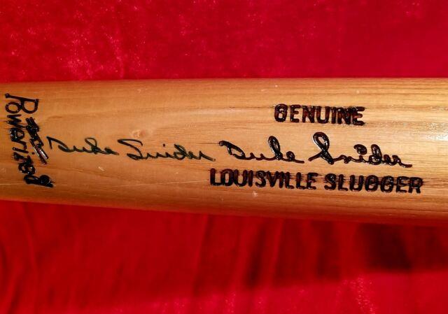 Duke Snider Signed Hillerich Bradsby Bat Brooklyn La Dodgers Team Vtg Hof