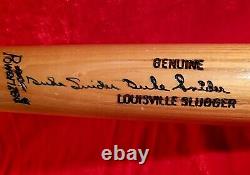 DUKE SNIDER Signed Hillerich Bradsby Bat Brooklyn LA Dodgers Team vtg HOF DUKE SNIDER Signed Hillerich Bradsby Bat Brooklyn LA Dodgers Team vtg HOF