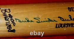 DUKE SNIDER Signed Hillerich Bradsby Bat Brooklyn LA Dodgers Team vtg HOF DUKE SNIDER Signed Hillerich Bradsby Bat Brooklyn LA Dodgers Team vtg HOF
