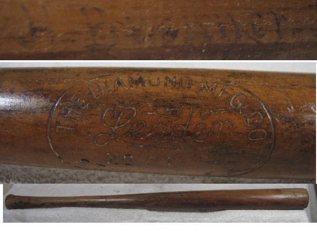 Diamond Mfg. Co. Leader No. 31 St. Louis Vintage Game Used Bat Herb Brenner