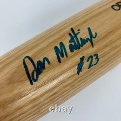 Don Mattingly Signed Vintage Hoosier Baseball Bat Beckett Hologram