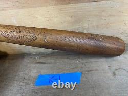 EX Antique Vtg 33 1930s KEN WILLIAMS 40KW Hillerich Bradsby Baseball Bat