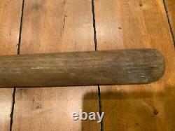 Early 1900's Vintage Old Hickory Baseball Bat Model W 35 Super Rare