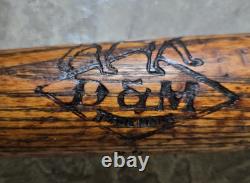 Early 1900s Draper Maynard D&M Wood Bat, No. 20. Lucky Dog No Spots Early 1900s Draper Maynard D&M Wood Bat, No. 20. Lucky Dog No Spots