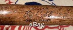Early 1920s Ty Cobb Hillerich & Bradsby Baseball Bat Detroit Tigers Vintage H&B