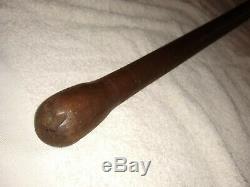 Early Antique Vintage Mushroom Knob Baseball Bat 37 1/4 Long