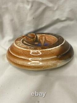 Early Cigar Chicago Cubs Baseball Bat Ball Ashtray Monmouth Pottery Vtg antique