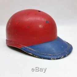 Early Original Vintage Painted Rare Fiberglass Baseball Batting Helmet Westpoint