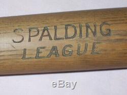 Early Vintage Antique Baseball Bat SPALDING League Model