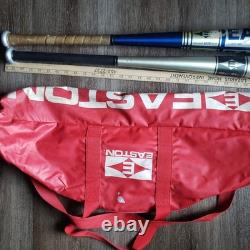 Easton Pro Big Barrel, Easton EA70 blue Bats & Vintage Easton Baseball Bag