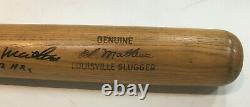 Eddie Mathews signed Game Model LS vintage Baseball Bat INS 512 Hr Auto JSA COA