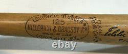 Eddie Mathews signed Game Model LS vintage Baseball Bat INS 512 Hr Auto JSA COA