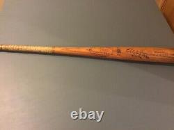 Eddie Mathews signed LS vintage Baseball Bat INS 512 Hr Auto JSA AUTHENTICATED