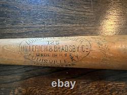 Enos Slaughter Team Index Used Baseball Bat Vintage St Louis Cardinals Hof 34