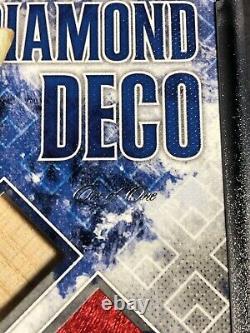 Ernie Banks 2019 Diamond Deco Quad Material Vintage Jersey Patch Bat ONE OF ONE
