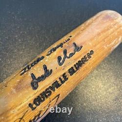 Ernie Banks Billy Williams Ryne Sandberg Signed Vintage Baseball Bat JSA COA