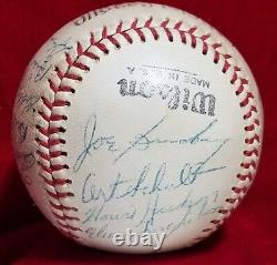 FRED HUTCHINSON Signed Ball 1955 Seattle Rainiers Team PCL Champion 50s vtg auto