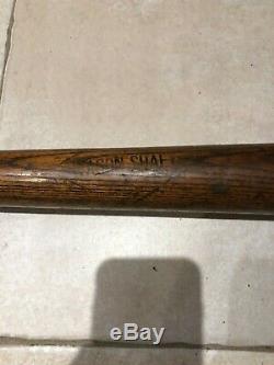 Fantastic 1880's WAGON SHAFT Red Ring Flat Barrel Bat 36 Great Patina