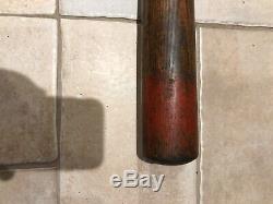 Fantastic 1880's WAGON SHAFT Red Ring Flat Barrel Bat 36 Great Patina