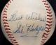 Gil Hodges Single Signed & Inscribed Onl Baseball Vtg Auto Brooklyn Dodger Great