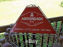 GREAT FIND! Collectible Vintage Metal ADIRONDACK Baseball Bat Rack 13 Bats-BIN
