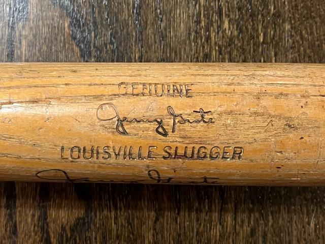 Game Used Baseball Bat Vtg Jerry Grote New York Mets Signed Auto 1973