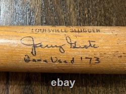 Game Used Baseball Bat Vtg Jerry Grote New York Mets Signed Auto 1973