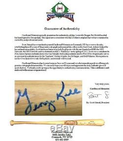 George Kell Signed Louisville Slugger Pro Model Baseball Bat Vintage CBM COA
