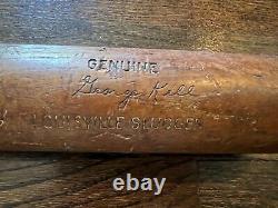George Kell Team Index Used Baseball Bat Vtg Louisville Slugger F4 Model Hof 34
