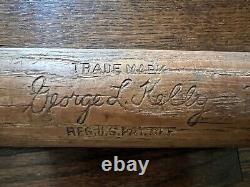 George Kelly Pro Model Vtg Louisville Slugger Baseball Bat 33 Read Description